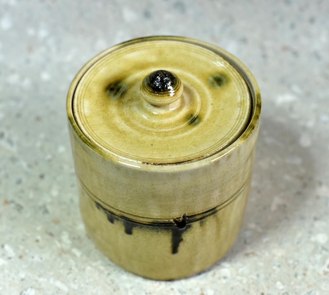 黄瀬戸　芳造　水指【極上品】お茶道具／共箱