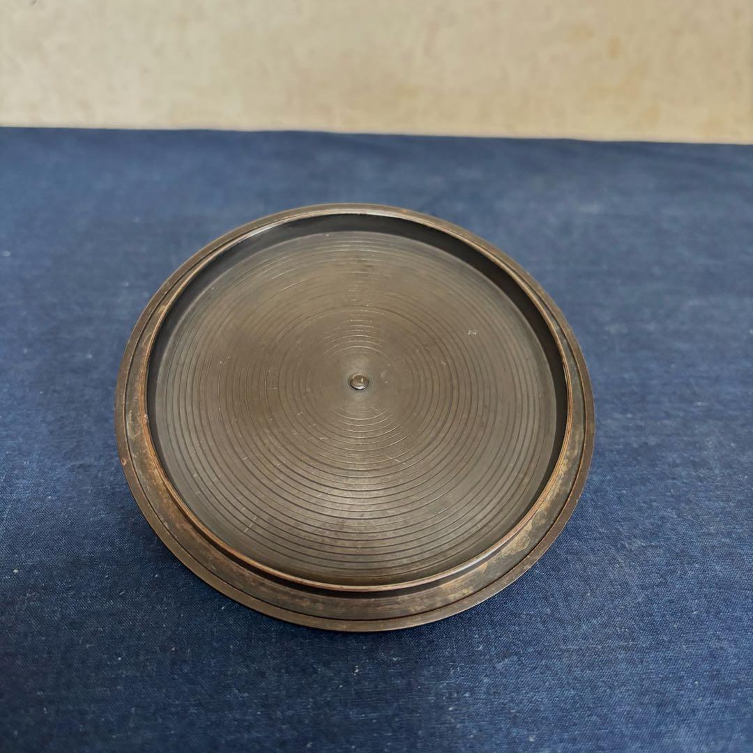 人間国宝敬典造 風炉 茶釜 電熱器 唐銅朝鮮風炉釜 野々田電熱器 敷板 茶道具