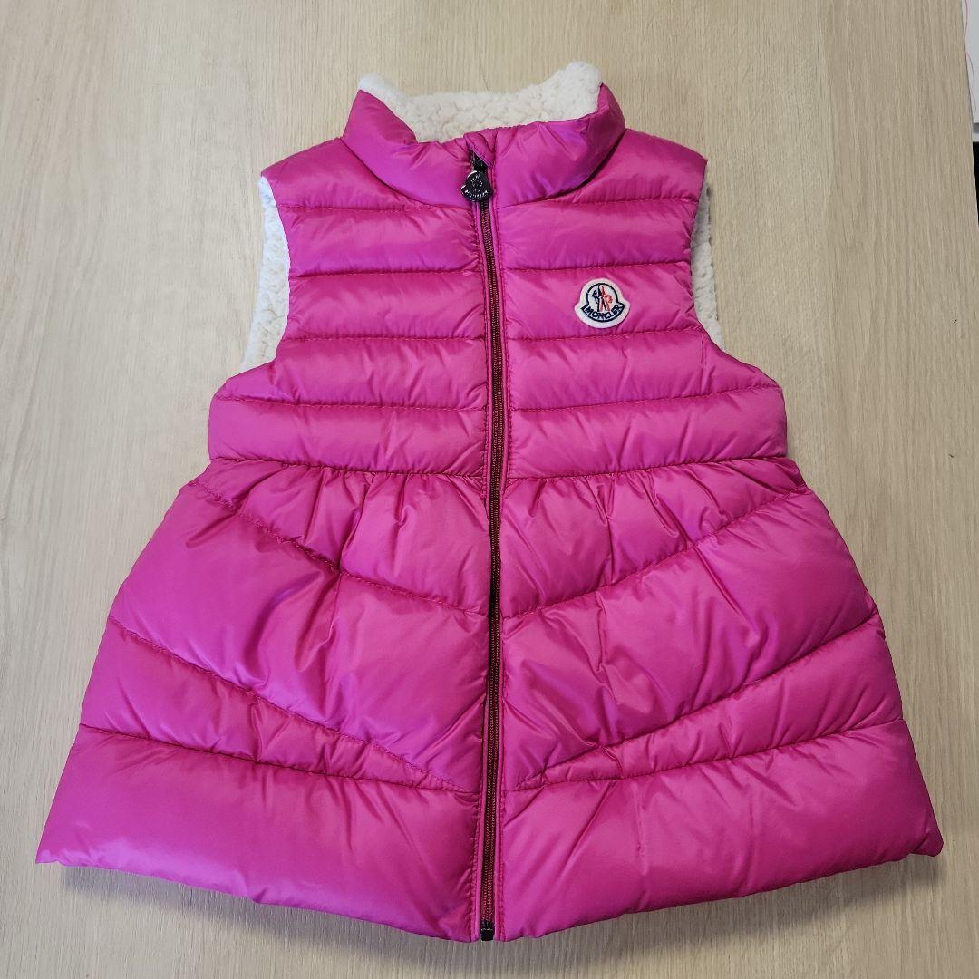 お値下げ　Moncler モンクレール ピンク ダウンベスト 92cm