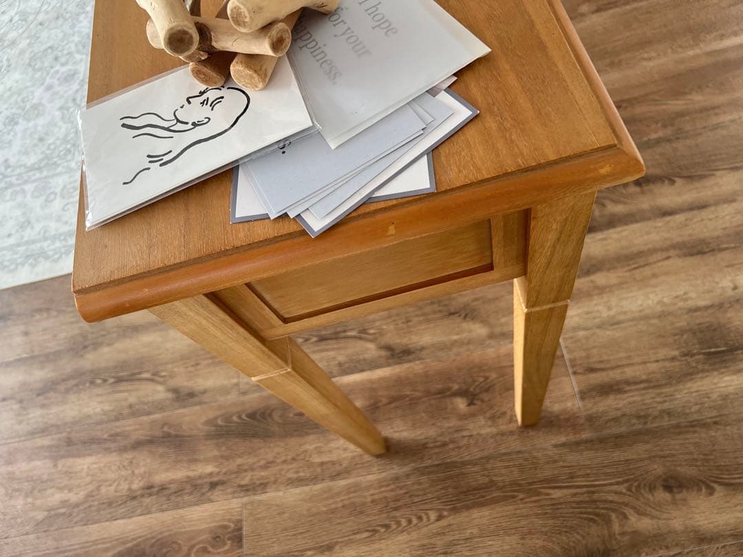 【本日で出品終了】コンソールデスク 木目オーブテーブル ナチュラルアンティーク