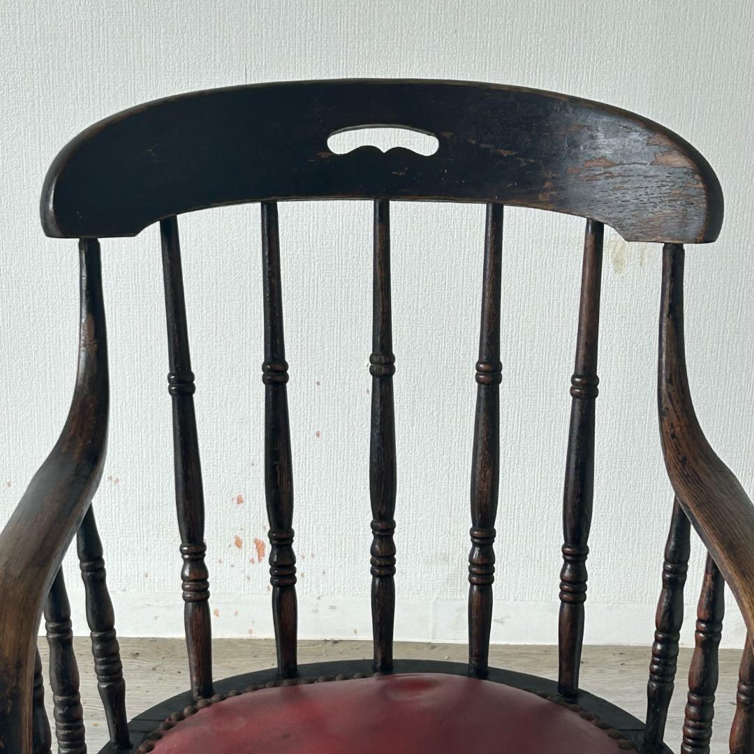 イギリス アンティーク 家具 アーム チェア 1900年頃 椅子 593A