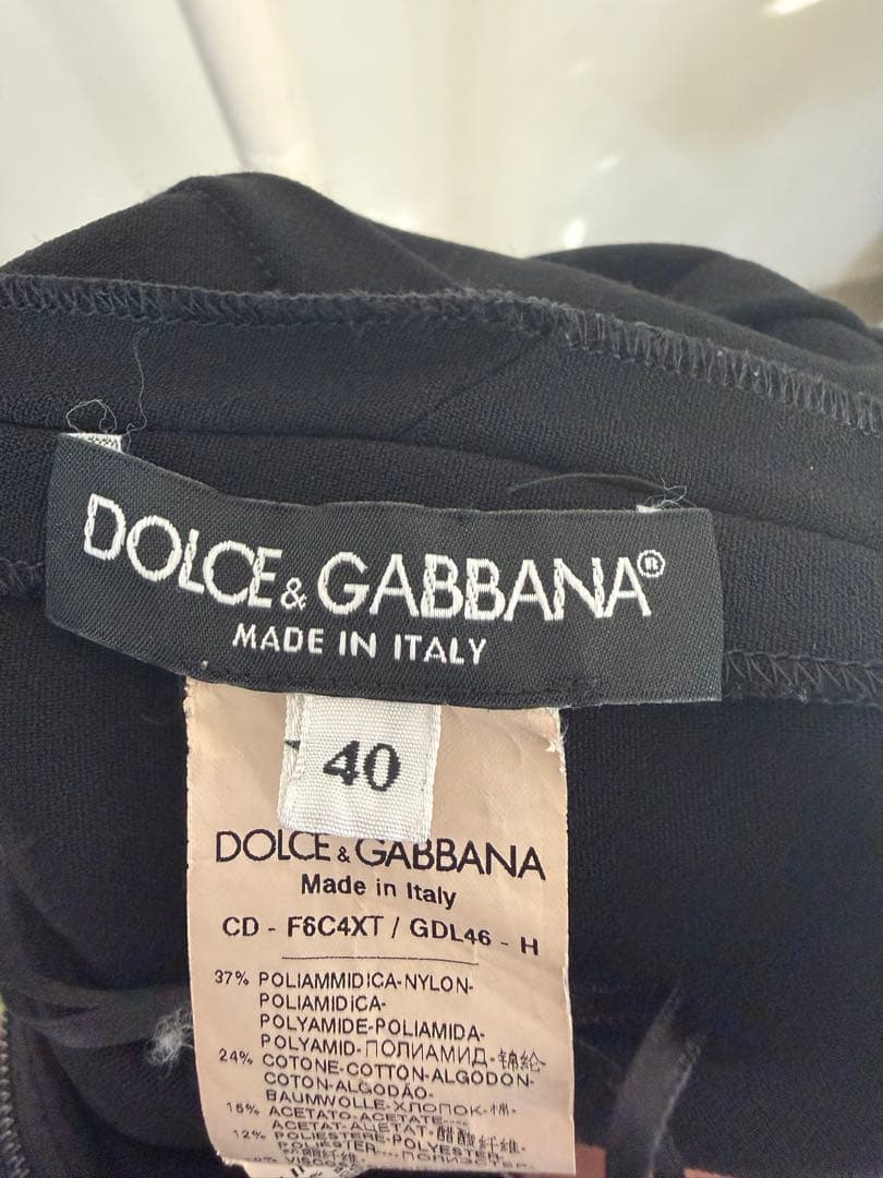 ♡ドルガバ　黒のレース長袖ドレス♡