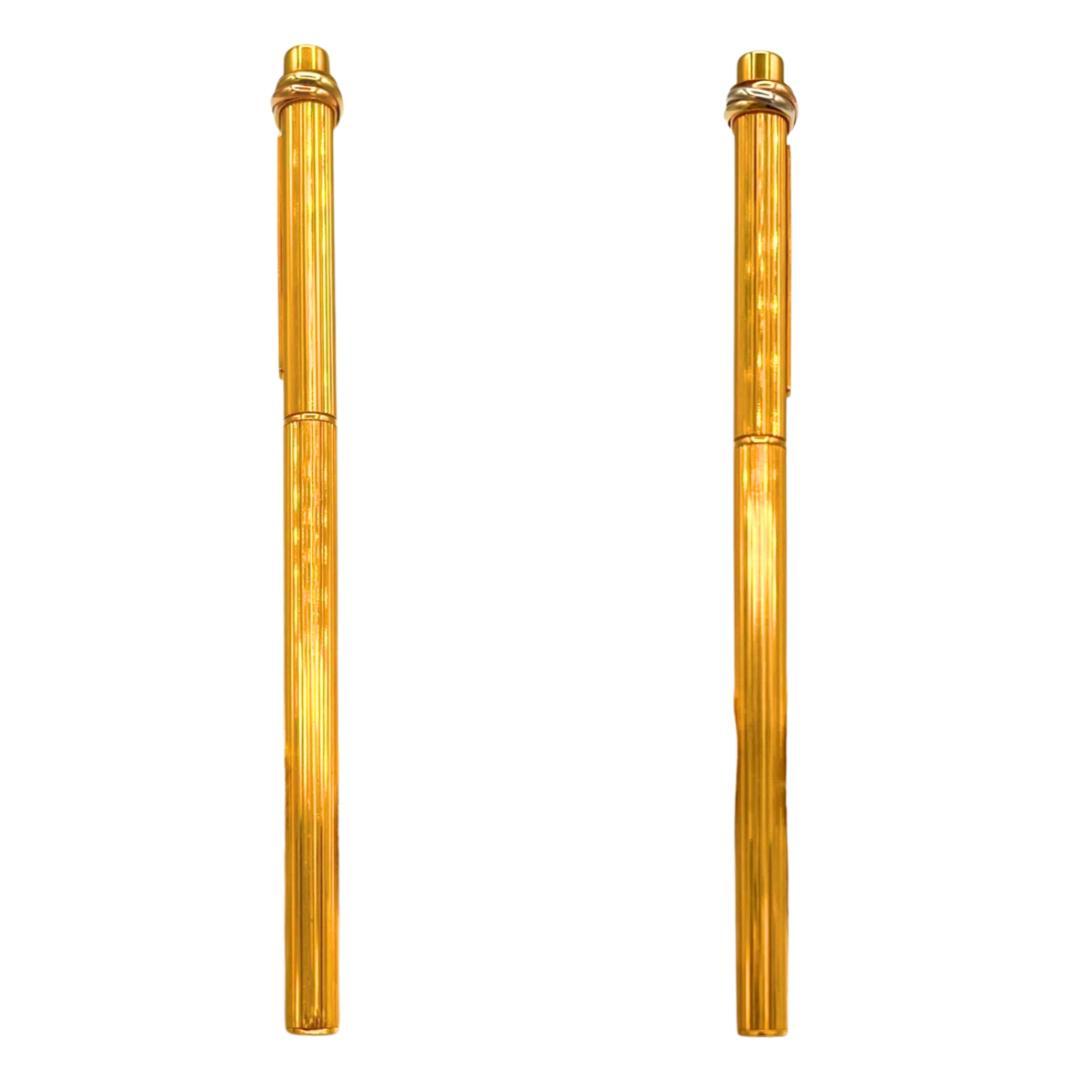 CARTIER カルティエ GP トリニティ ボールペン キャップ式 ゴールド