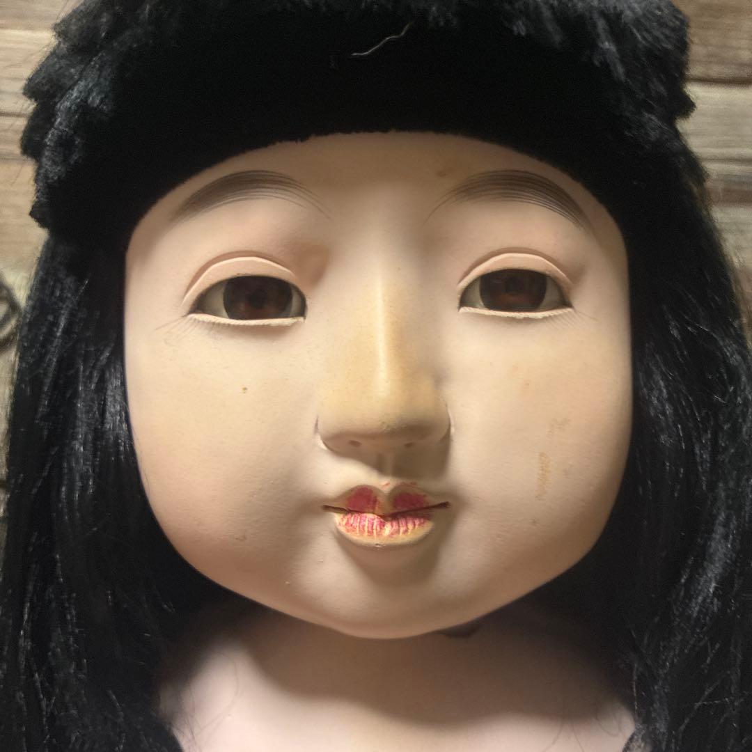 市松人形　銘あり