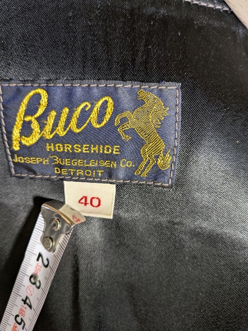 リアルマッコイズ ライダース Buco J-100 黒芯 40　美品