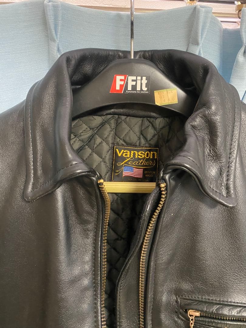 Vanson バンソン　シングル　ライダースジャケット36 いい感じの使用感