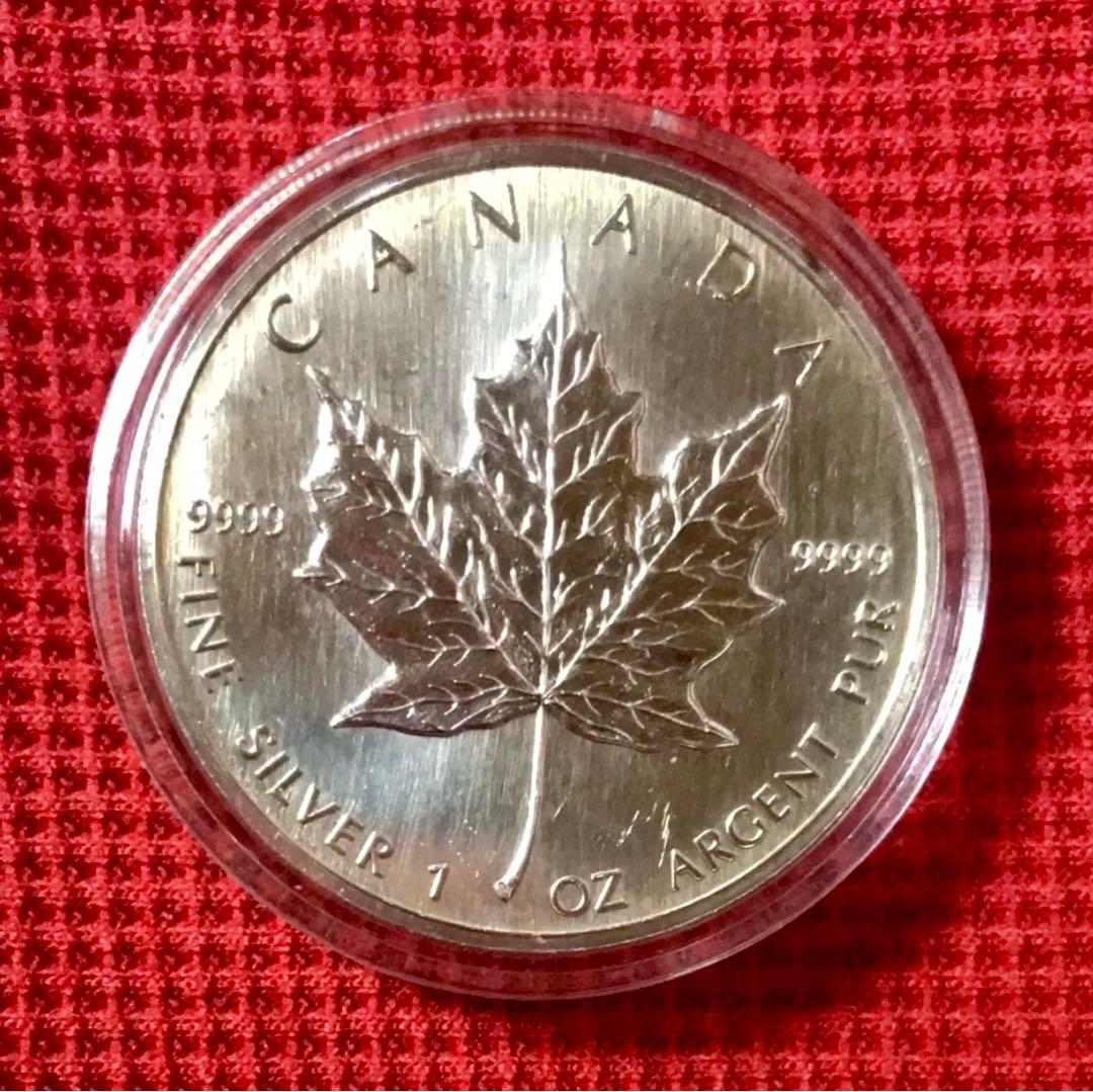 【希少！初年度発行】1988年　メイプルリーフ銀貨　1オンス　純銀