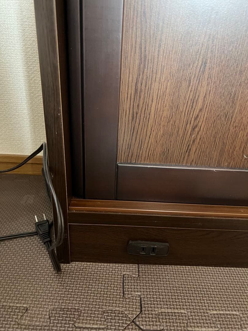 【たのメル便対応】カウンター下引き戸キャビネット カウンター下収納 取説あり