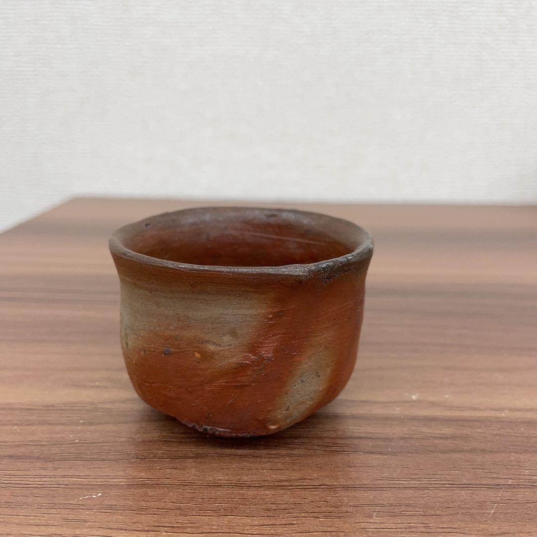 【骨董品】小西陶蔵作 備前焼 酒呑 (No.11)