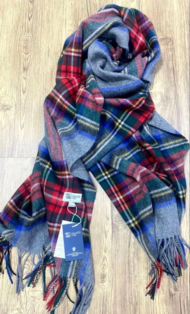 ジョンストンズ オブエルガン 大判 ストール グレースチュワート