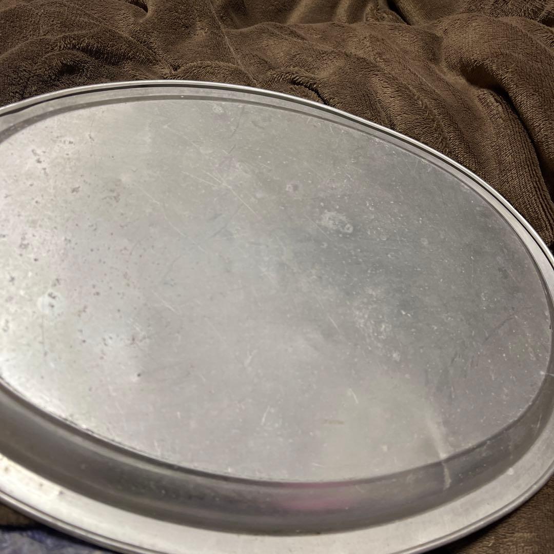 希少！宝塚歌劇団 1970年代のアルミ製楕円形お盆(お値下げ不可)