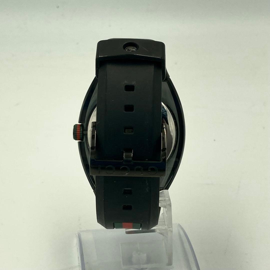 グッチ SYNC 腕時計 黒 メンズ シェリーライン