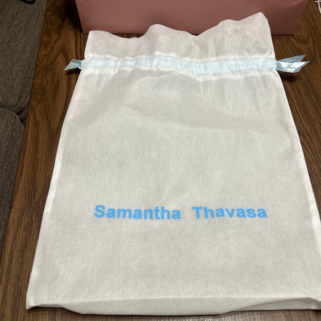 雪音　サマンサタバサ　バイカラーリボンモチーフ スプリットレザーショルダー