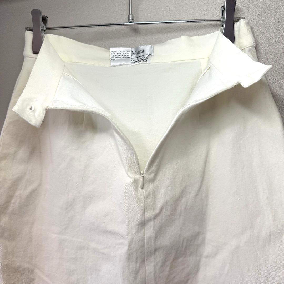 ✨イタリア製✨ マックスマーラ 42 スカート 春夏 ストレッチ 上品 清楚 白