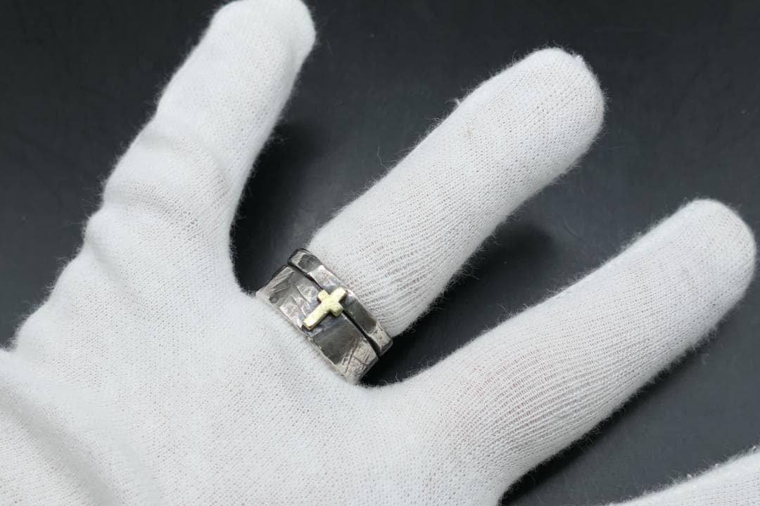 美品　16号　amp japan　アンプジャパン　クロス　リング　指輪