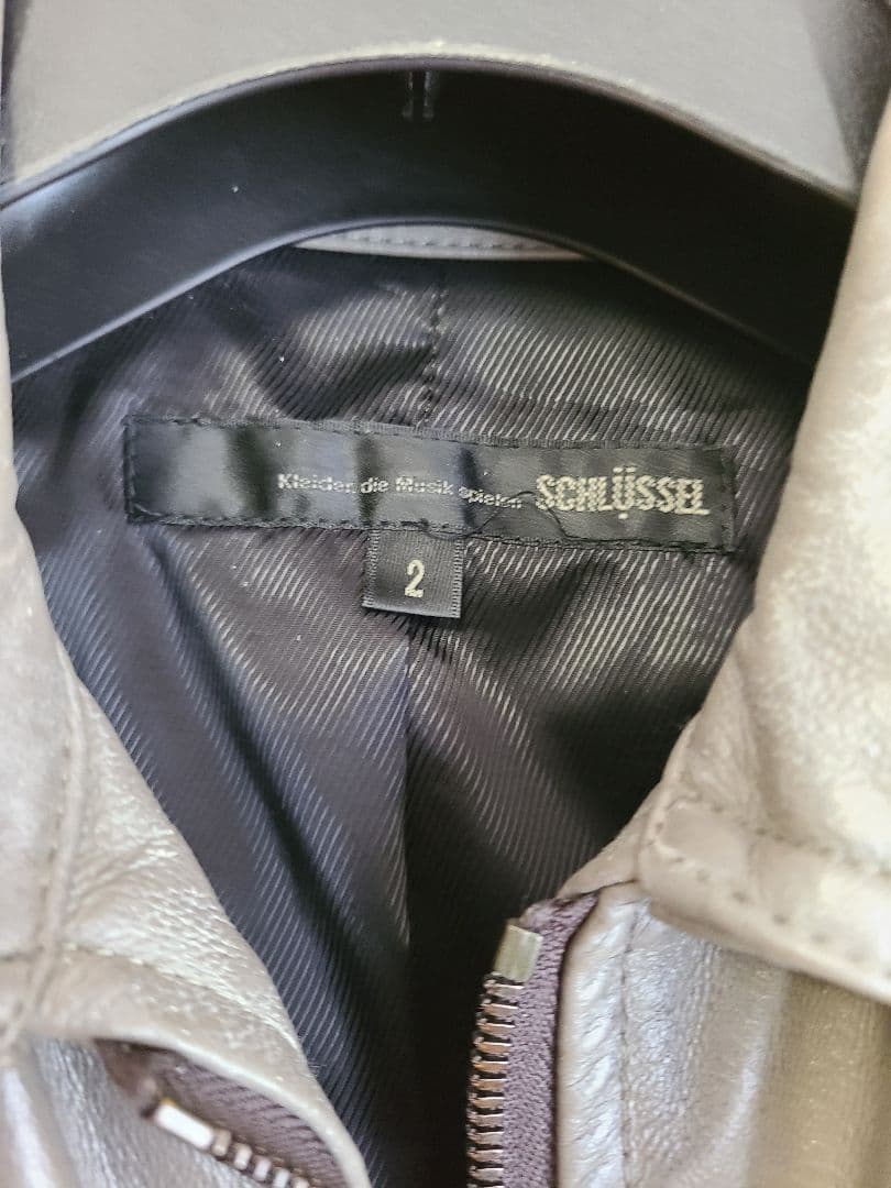 ✨入手困難✨シングルライダースレザージャケット・SCHLUSSEL・M