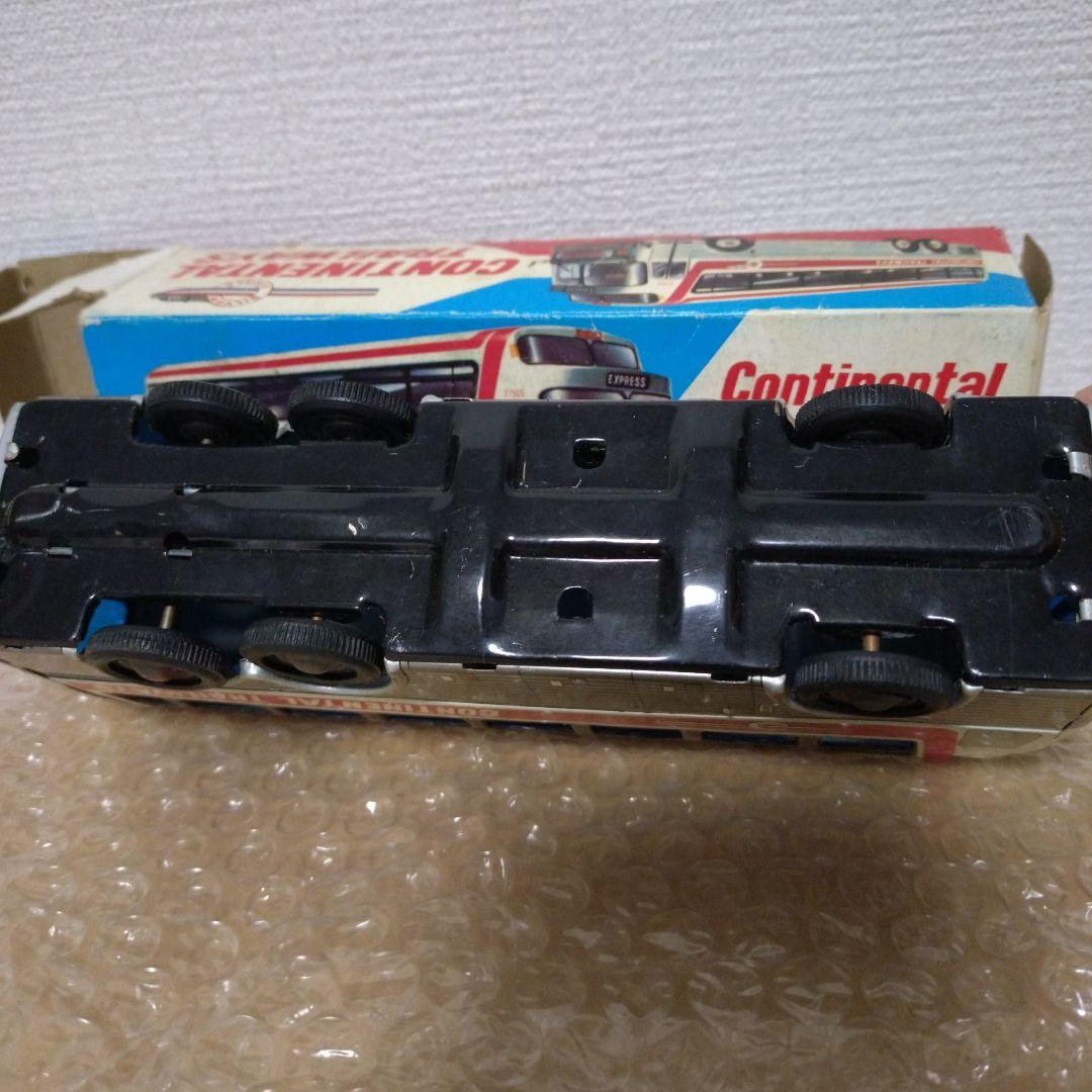 ブリキ　CONTINENTAL TRAILWAYS バスモデル