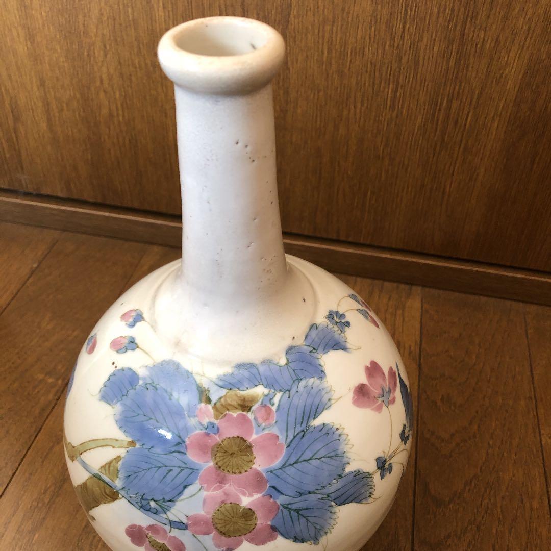 花図徳利（木箱付）・骨董・アンティーク・古伊万里