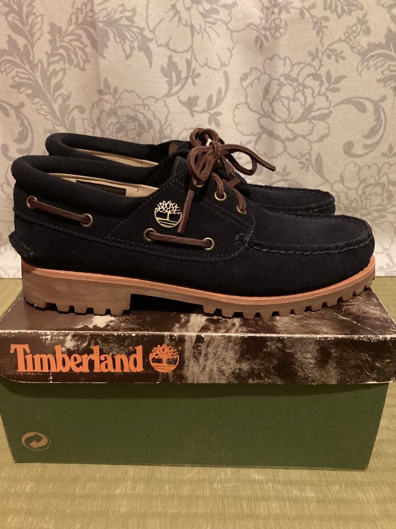 美品ティンバーランド　スリーアイクラシックラグデッキシューズモカシン3eye