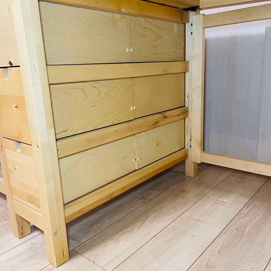 IKEA NORDEN ノールデン ダイニングテーブル 折り畳み 引き出し付き