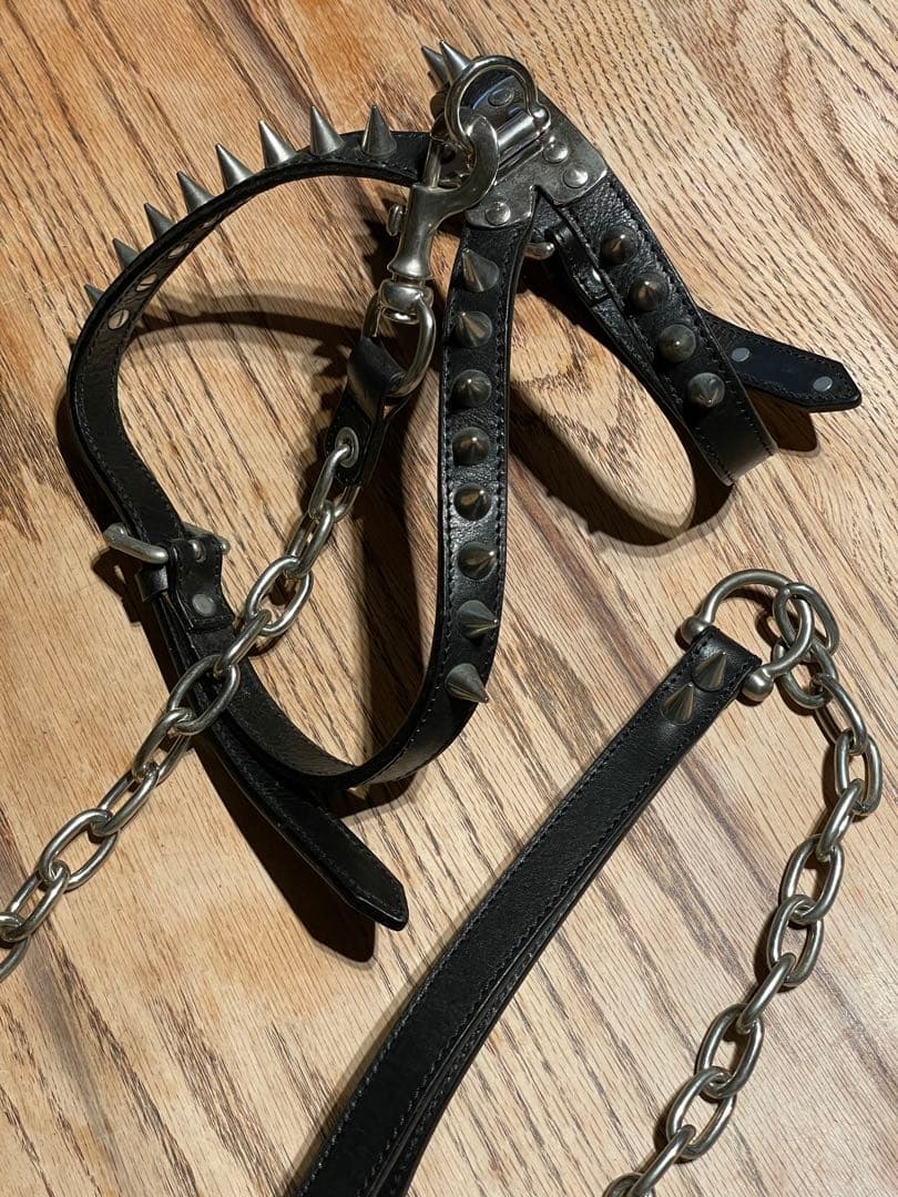 激レア DSQUARED 2 DOG Harness 犬用スタッズ付ハーネス