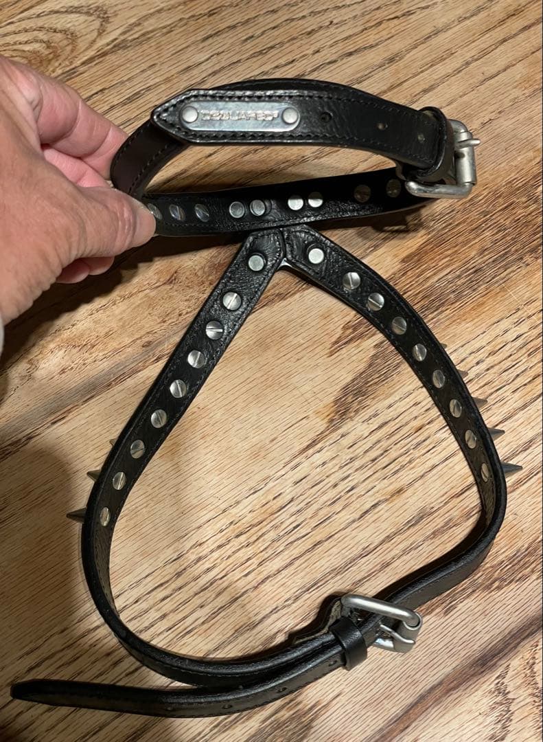 激レア DSQUARED 2 DOG Harness 犬用スタッズ付ハーネス