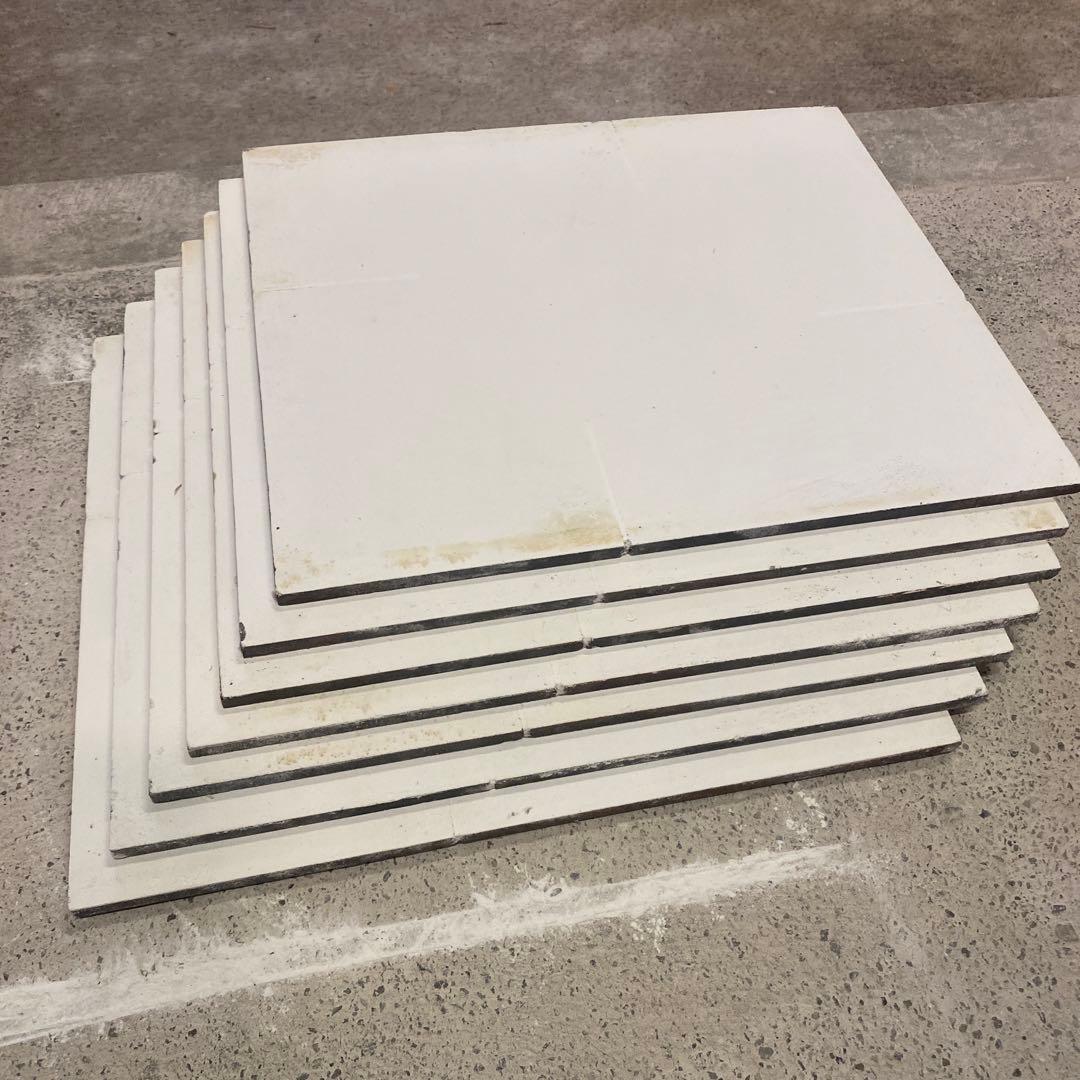 【中古品】陶芸　棚板35×40(厚8mm)7枚組②(スリット有り)