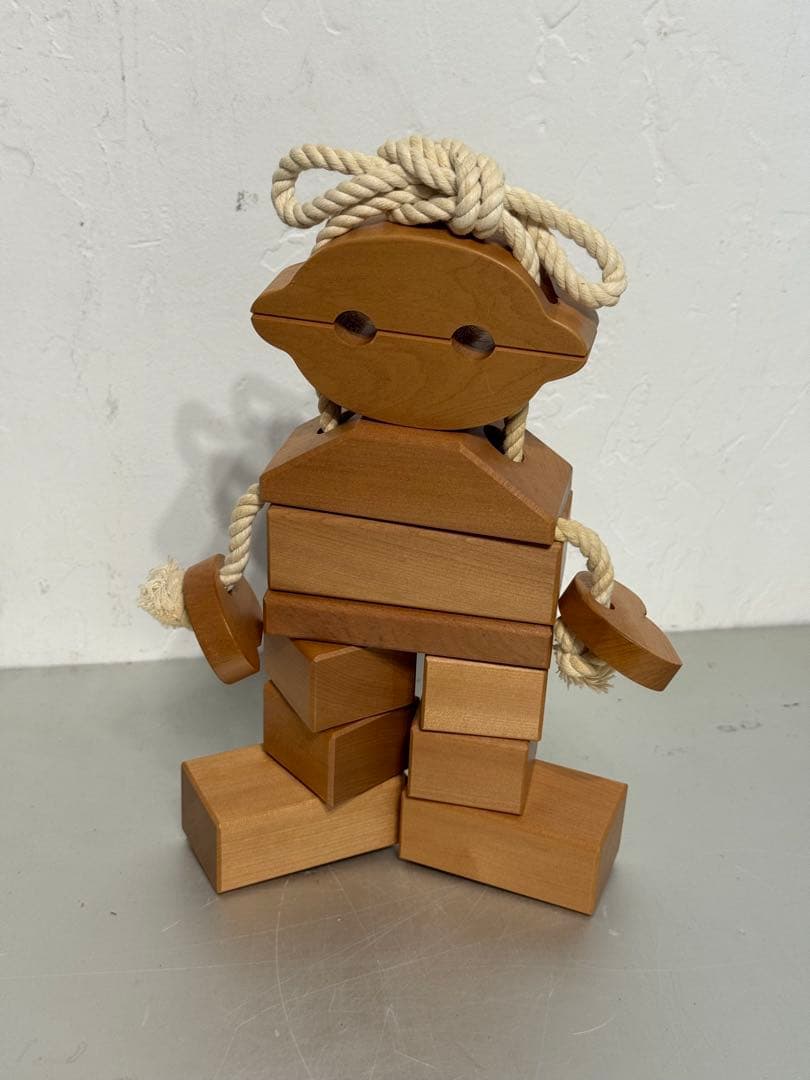 寺内定夫 木のおもちゃ4つセット あひる ひと トンカチぐるま イスとテーブル