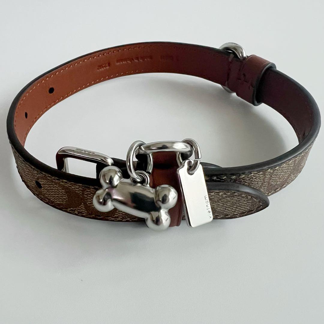新品 未使用　COACH　コーチ　リード＆首輪セット　シグネチャー　ペット