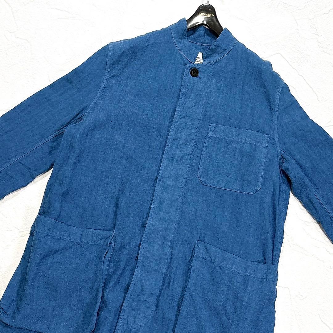 OUTIL ウティ　リネン　ロングコート　比翼ボタン　フランス製　2