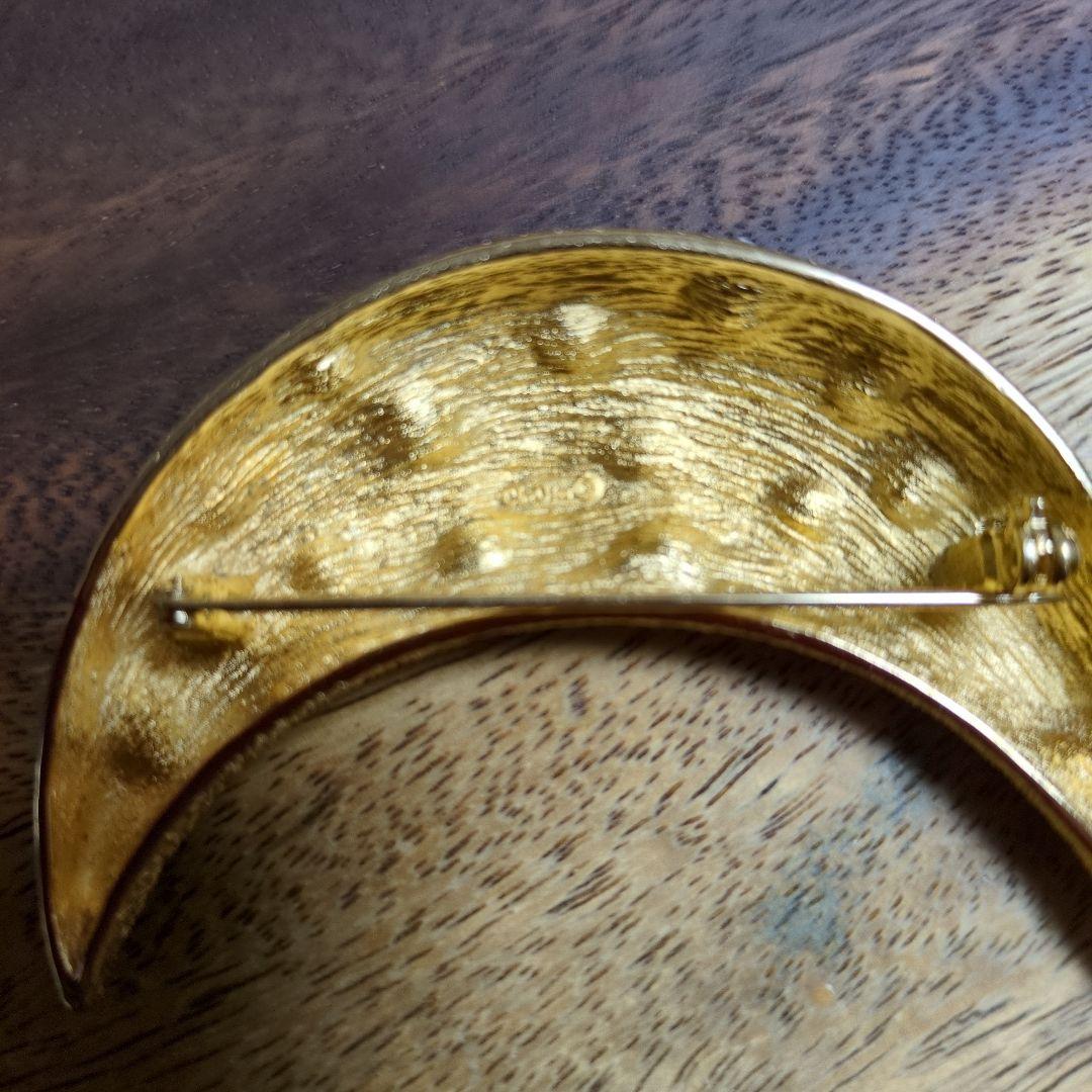 Christian Dior 月型ブローチ