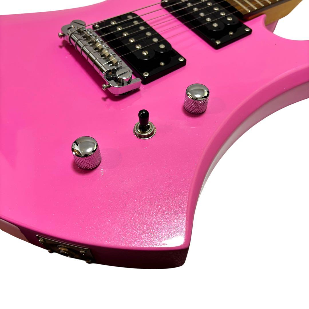【良品】Chatting Bird エレキギター モッキンバードタイプ ピンク