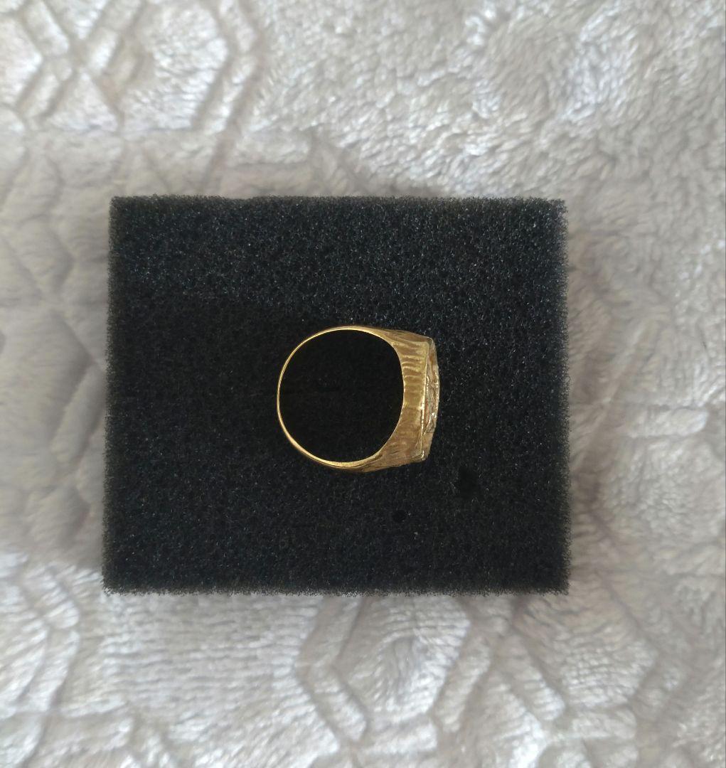 ☆アンティークK18ゴールド バッファローのリング5.6g 8号サイズ☆