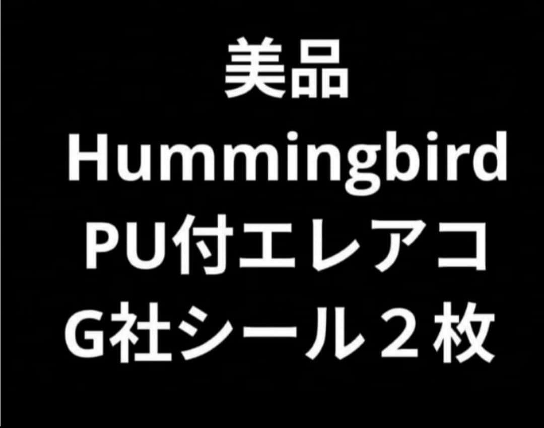 美品 JEISON Hummingbird PU付エレアコ G社シール２枚