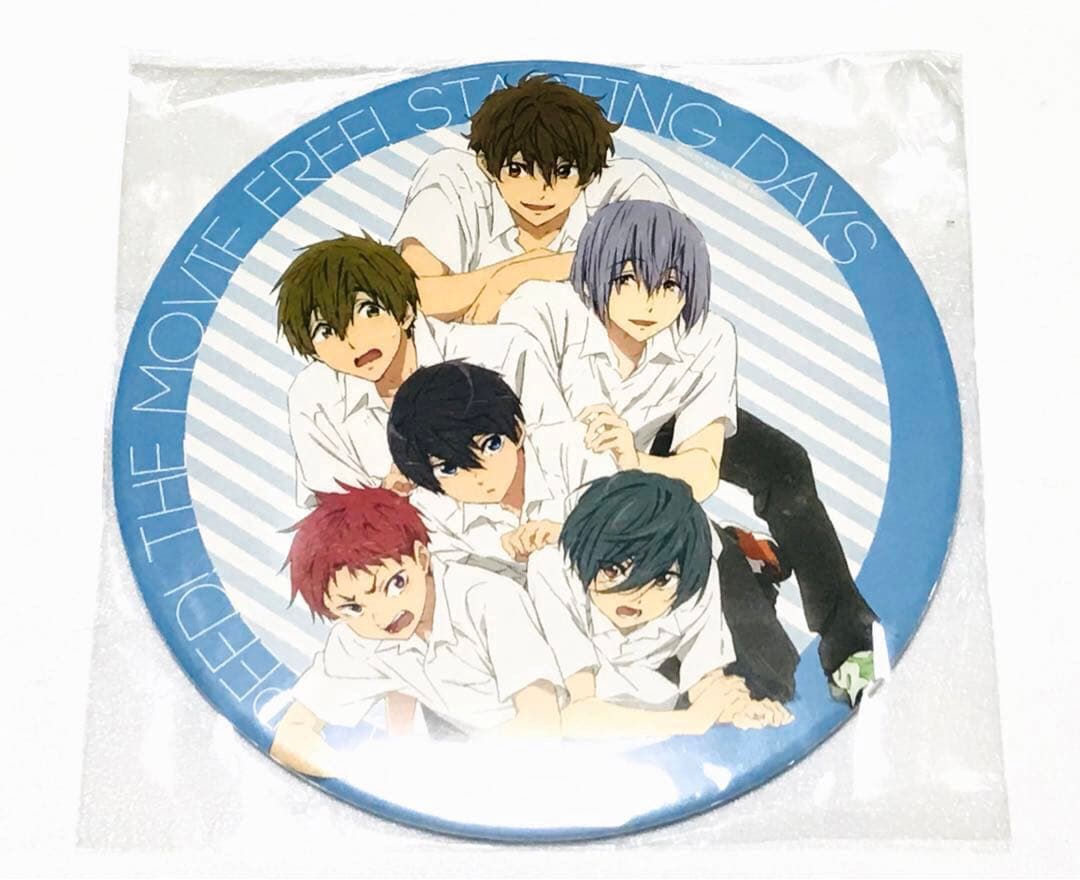 未開封品◎デカ缶バッジ＆缶バッジ＆絆創膏 Free! 映画ハイ☆スピード！七瀬遙