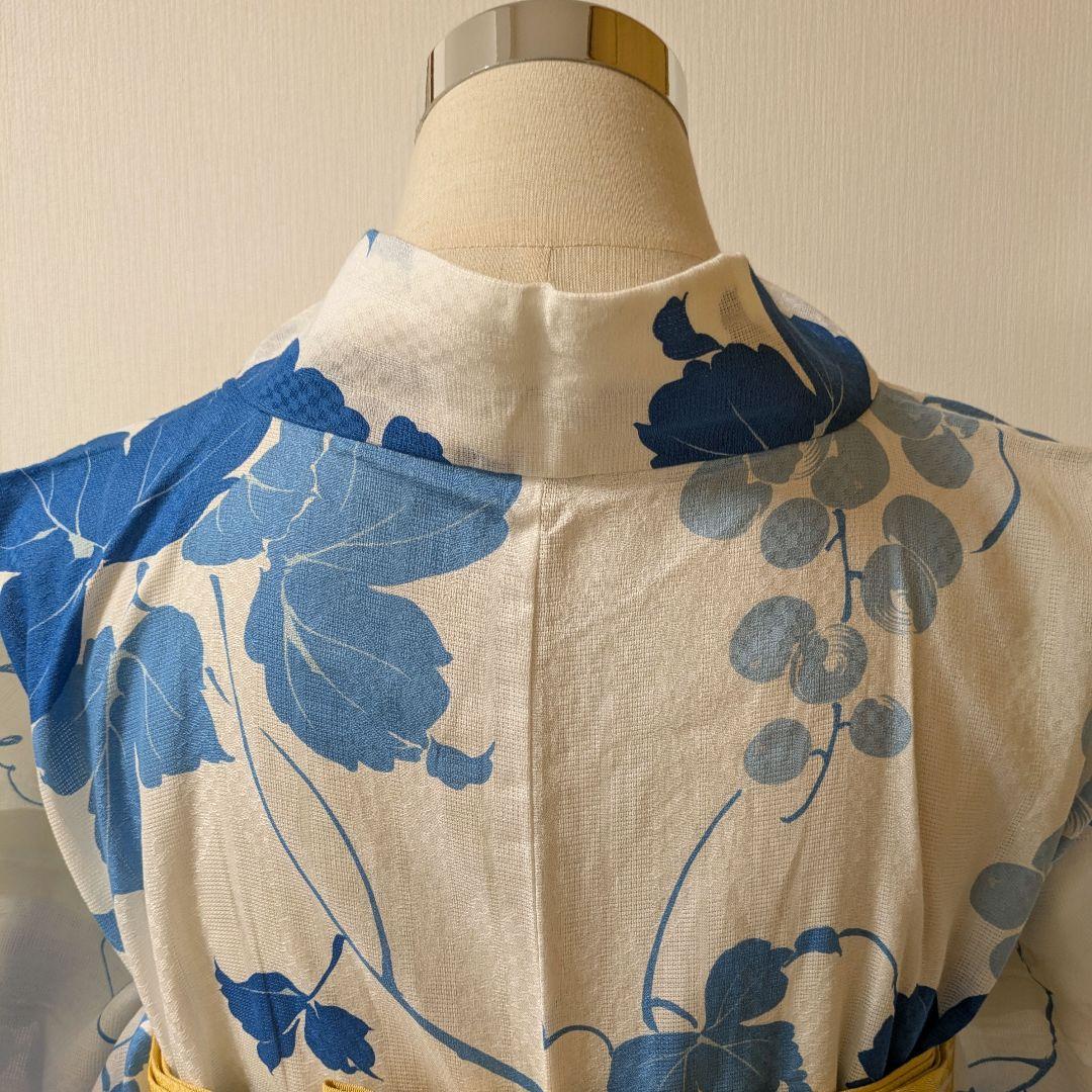 新品　ブランド浴衣　変わり織り