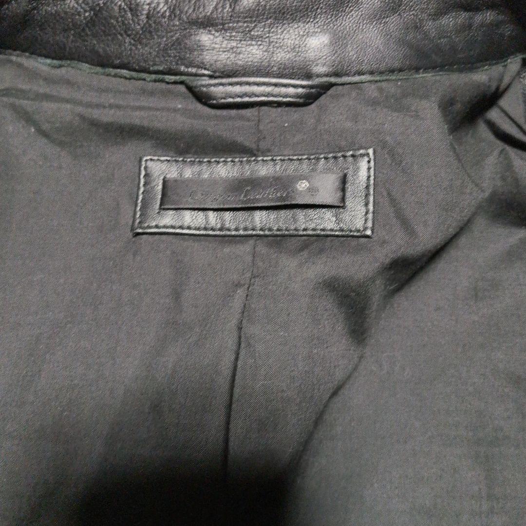 美品！羊革！ブラックレザーシングルライダースジャケット　リュウグーレイザース！