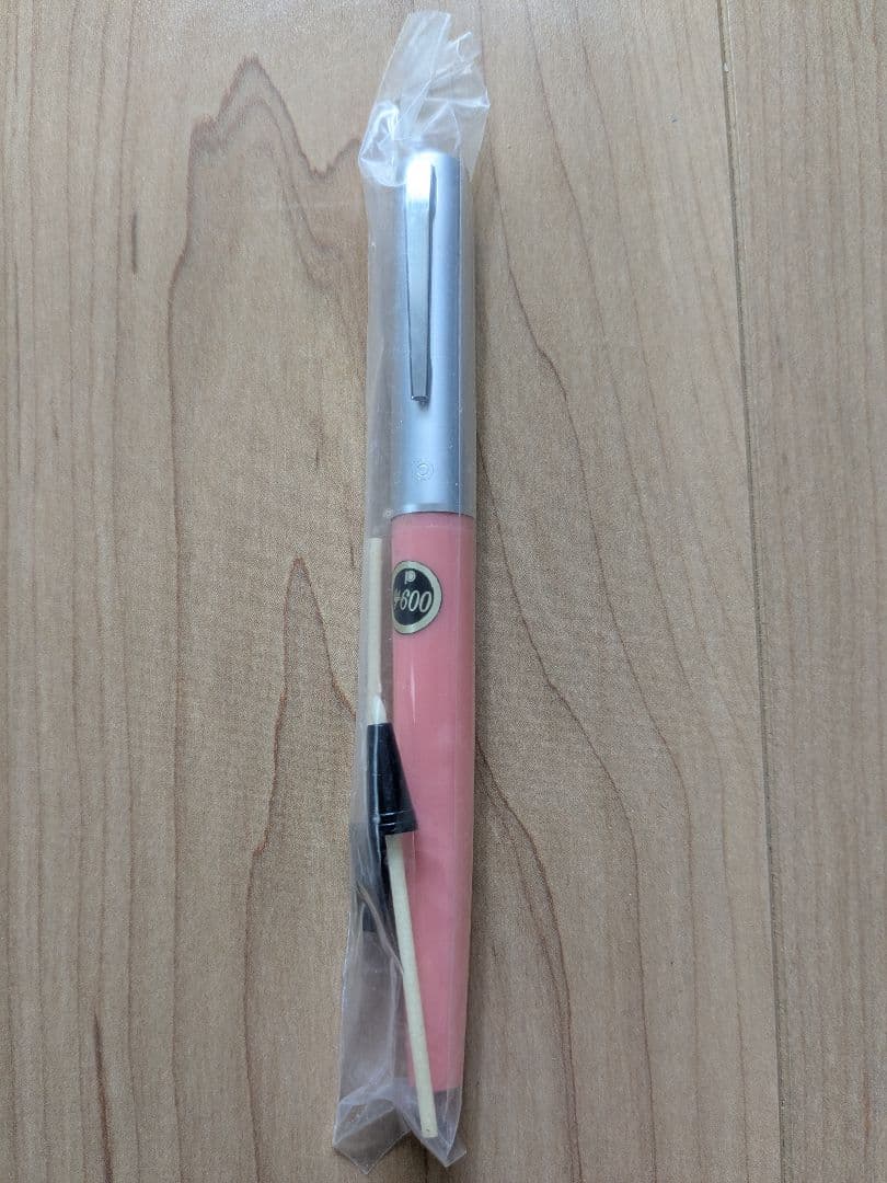 【タナぽ】未使用 PLATINUMソフトペン ピンク＋新しいインク3本付き