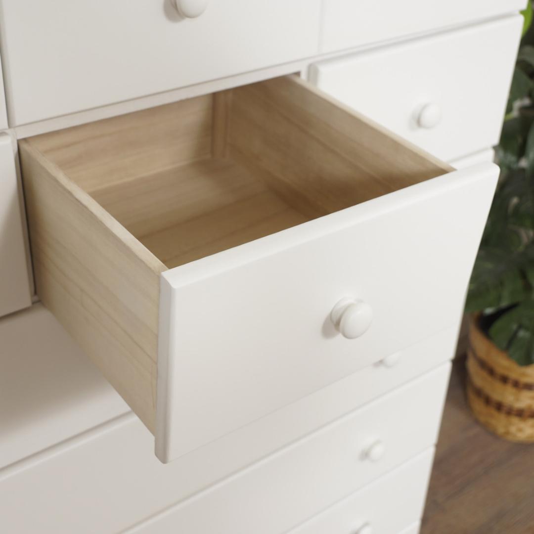 雪(*^^*)白家具 　洋タンス　チェスト　9段11杯