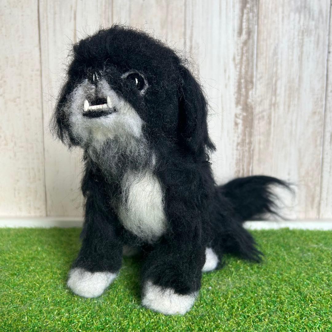 ★memeco★羊毛フェルト【ペキニーズ】犬　メモリアル　マック