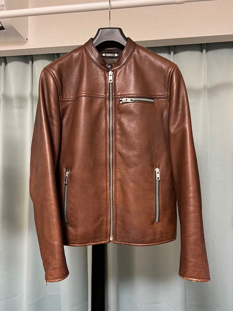 COACH シングルライダース ブラウン