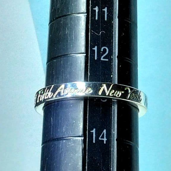 ティファニーノーツナローリング 13号　新品仕上げ　ほぼ無傷未使用に近い