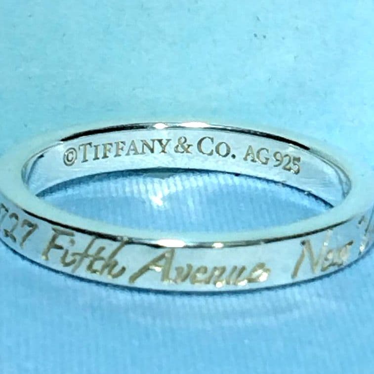 ティファニーノーツナローリング 13号　新品仕上げ　ほぼ無傷未使用に近い