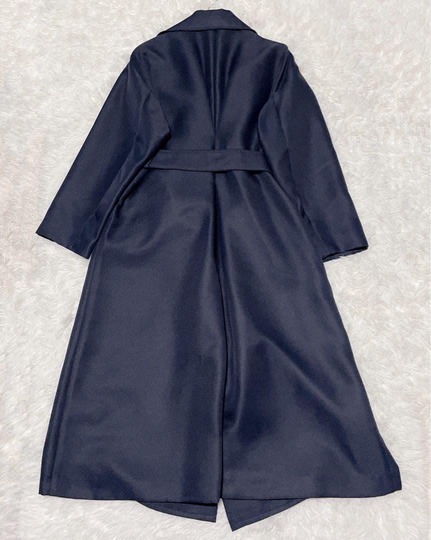 Noble トリプルクロスラフチェスターコート　ネイビー　36サイズ