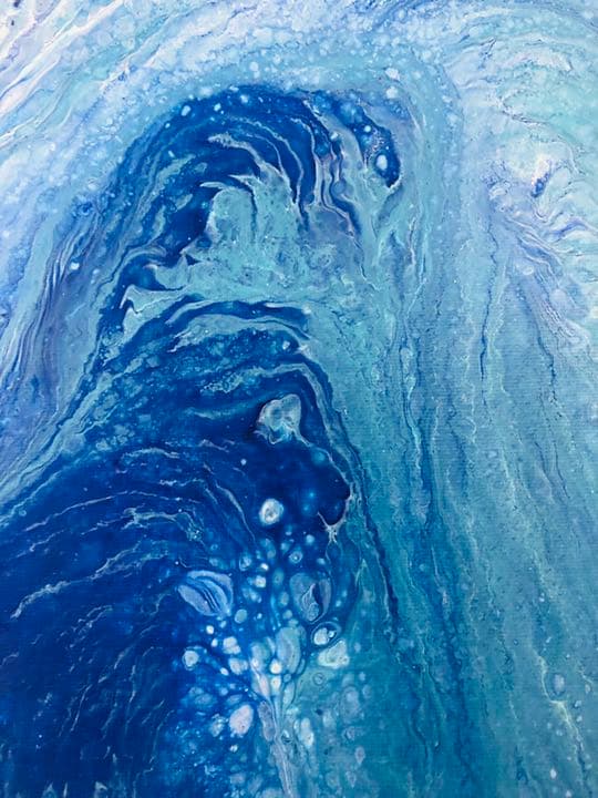 アートパネル　抽象画　フルイドアート　ポーリングアート