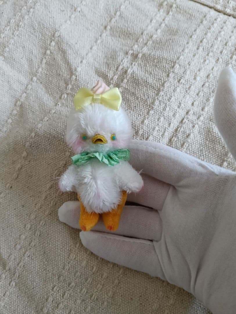 人気作家様　ヒヨコひよこあひる　ハンドメイドテディベア　ミニチュア　ぬいぐるみ