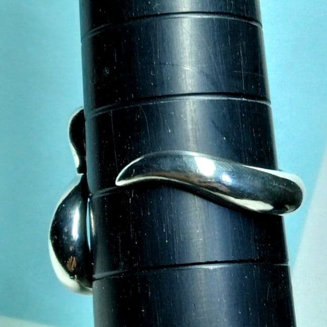 ティファニーオープンハートリング　16号　新品仕上げ　無傷未使用に近い