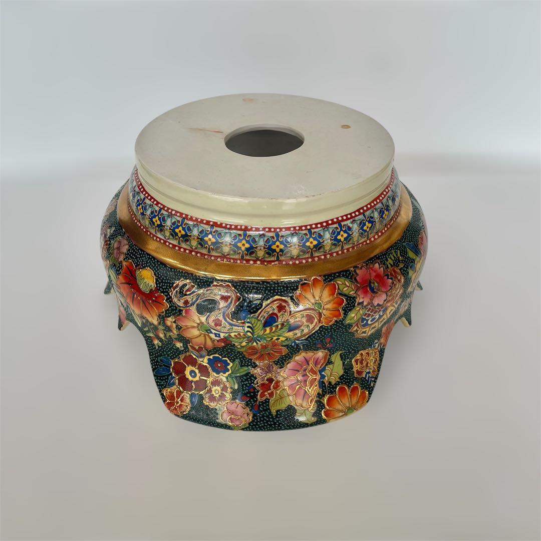 薩摩焼　大型陶器花瓶