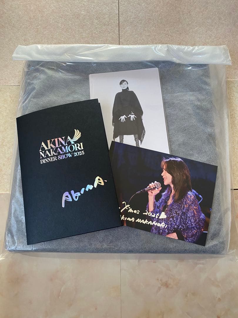 中森明菜　ディナーショー　2025 メニュー表　ポストカード、トートバッグ