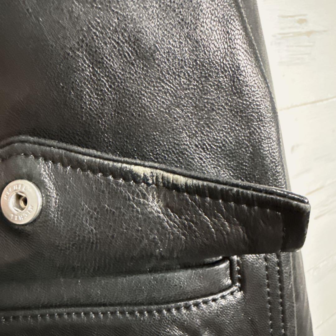 【入手困難】FACTOTUM 白虎刺繍 ボア付き レザージャケット L 本革.